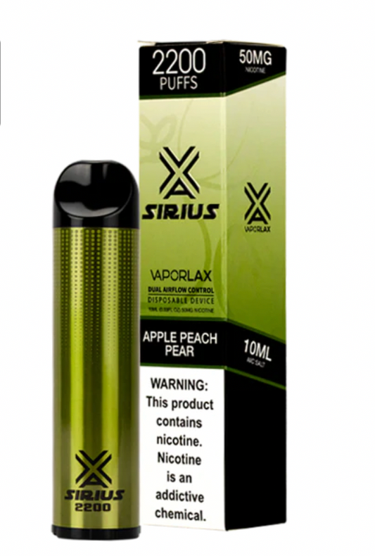 VaporLax Sirius Apple Peach Pear