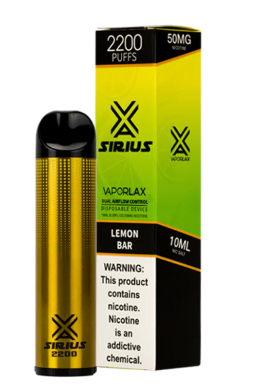 VaporLax Sirius Lemon Bar