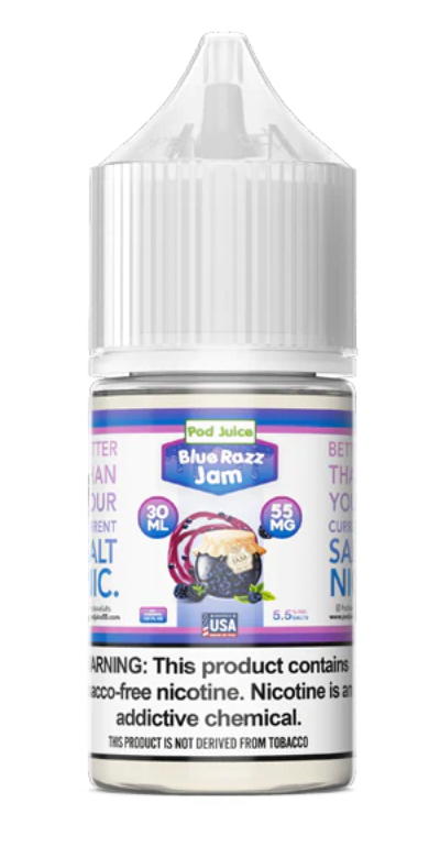 Pod Juice Salts Blue Razz Jam